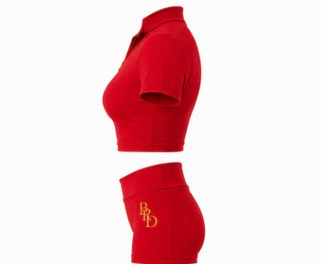 Women's Red 2 Piece Set